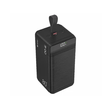 Tracer Vouge-8, 80,000 mAh, 7 portos, Quick Charge 3.0, USB/Lightning, Fekete, Hordozható akkumulátor
