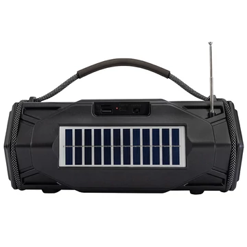 Tracer Explorer, 15 W, TWS, Bluetooth, Radio FM, Alimentat cu energie solară, Negru, Boxă portabilă