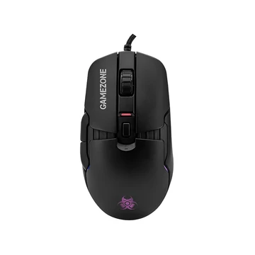 Tracer Master, GameZone, 12000 DPI, RGB osvetlenie, PixArt optický, USB, Čierna, Káblová myš