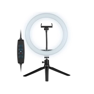 Tracer Ring Light, 10 W, 26 cm, 600-1300 lm, USB, Ring LED svetlo s mini stojanom