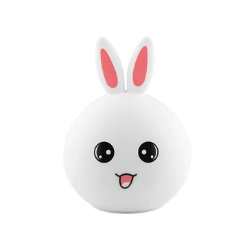 Lampa de noapte Tracer Bunny, RGB LED, 5 culoare, 4 modul de iluminare, Wireless, Alb