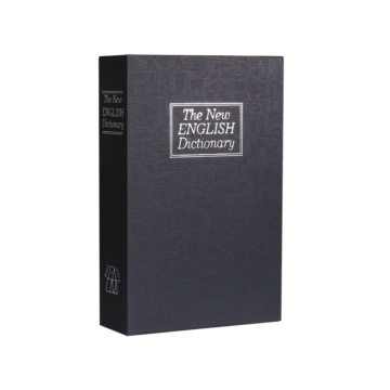 Tracer BookSafe Pro, Kombinációs zár, Lakozott acél, Könyv alakú, Fekete, Biztonsági széf