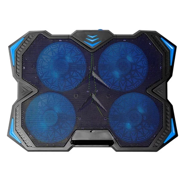 Tracer Turbo, GameZone, 17" (Max), nastaviteľný uhol, 4 ventilátory, LED osvetlenie, čierno-modrá, chladiaca podložka pre notebook