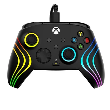 Turtle Beach Afterglow Wave, Xbox Series X|S, Xbox One, PC, Hall-Effect, RGB, Fekete, Vezetékes kontroller