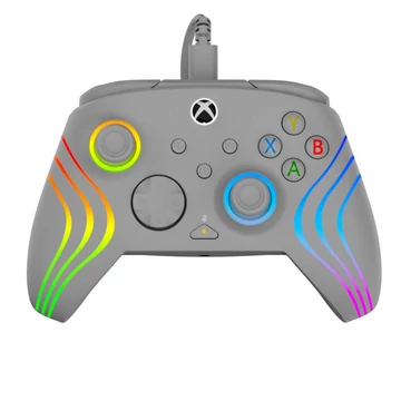 Turtle Beach Afterglow Wave, Xbox Series X|S, Xbox One, PC, Hall-Effect, RGB, Szürke, Vezetékes kontroller