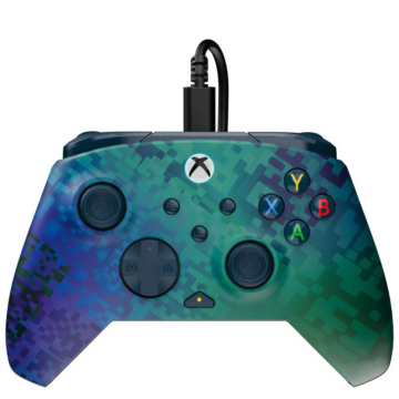 Turtle Beach Rematch Glow, Xbox Series X|S, Xbox One, PC, Hall Effect, Glitch Green, Drátový ovladač