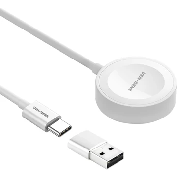 Ven-Dens WLC012, 5W, Apple Watch, USB Type C + USB, Prenosná magnetická nabíjačka pre inteligentné hodinky
