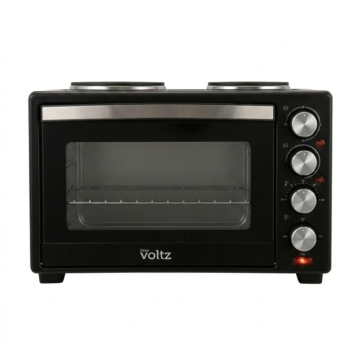 Oliver Voltz OV51441F40, 3200 W, 40 l, dvojité sklo, 2 integrované varné dosky, 100-230 °C, čierna, elektrická rúra