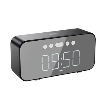 XO F41, 5 W, Bluetooth, USB, Jack 3.5 mm, FM, Mp3, Vezeték nélküli, Fekete, Rádiós ébresztőóra és hangszóró