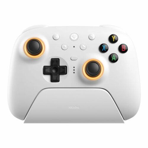 8BitDo Ultimate 2 Wireless 2.4G, PC, Android, SteamOS, iOS, TMR Joysticks, 1000Hz, Bílá, Bezdrátový ovladač