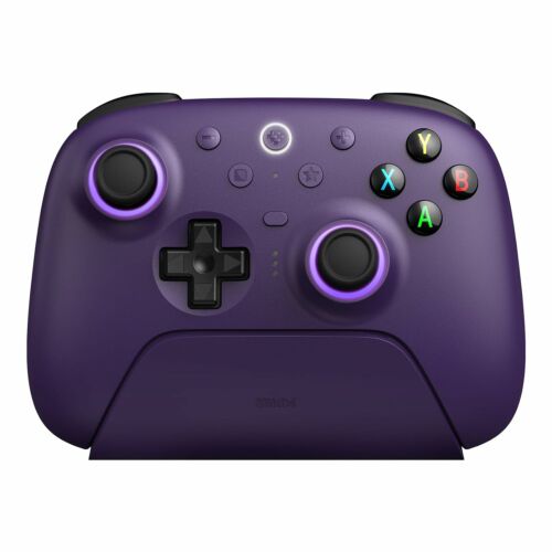 8BitDo Ultimate 2 Wireless 2.4G, PC, Android, SteamOS, iOS, TMR Joysticks, 1000Hz, Fialová, Bezdrátový ovladač