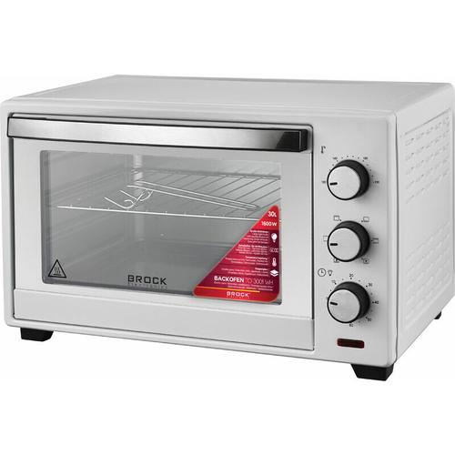 Brock TO 3001 WH, 1500W, 30L, 100-230°C, Biela elektrická mini rúra
