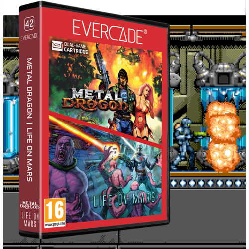 Evercade #42, Metal Dragon/Life on Mars, 2v1, Retro, Multi Game, Herný softvérový balík