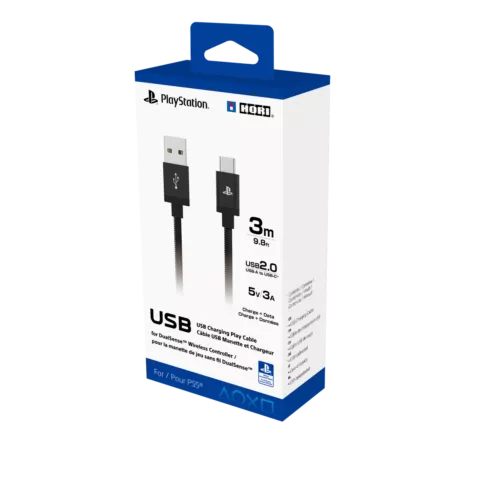Hori Charging Play, PlayStation®5, USB Type-C, 3m, Dátový a nabíjací kábel