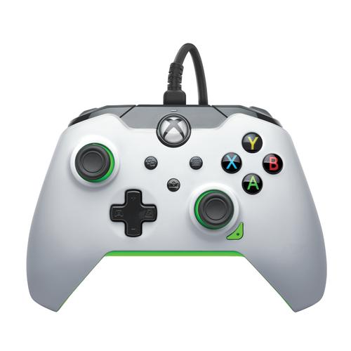 PDP Wired, Xbox Series X|S, Xbox One, PC, Neon White, Wired Controller