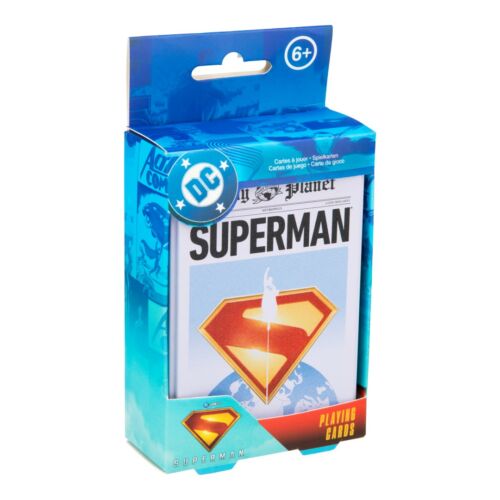 Hracie karty Paladone, DC Comics - Superman, licencované, 52 kariet + 2 žolíky, balíček francúzskych kariet