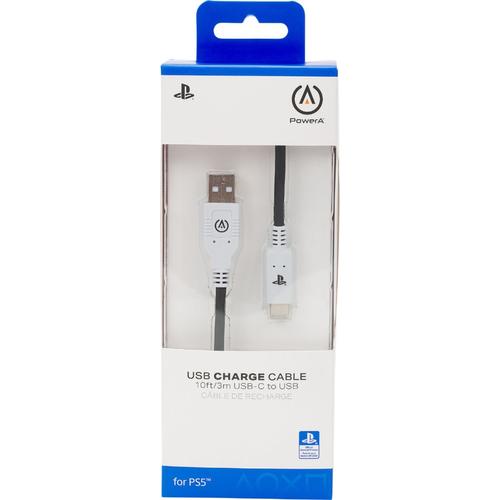 PowerA Charge, PlayStation 5, DualSense, USB Type C, 3 m, Dátový a nabíjací kábel