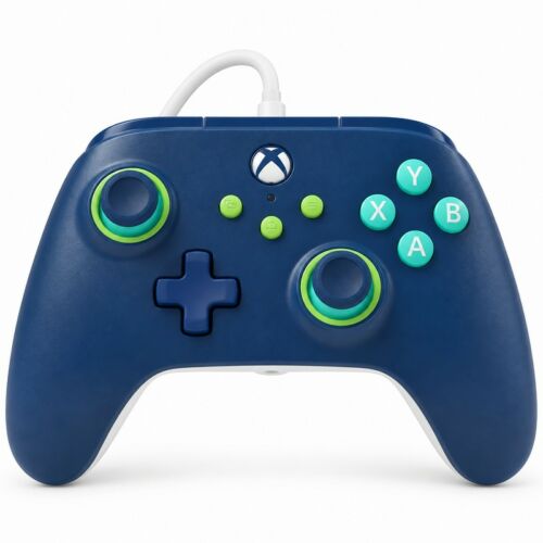 PowerA Wired, Xbox Series X|S, Xbox One, PC, Mariner Blue, Wired Controller