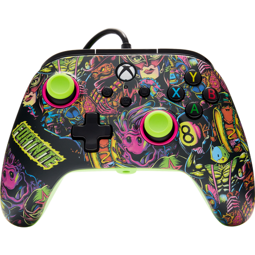 PowerA Advantage Wired, Xbox Series X|S, Xbox One, PC, Fortnite Glow, káblový ovládač