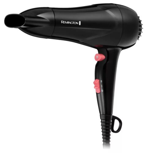 Remington D2000, My Stylist, 1900 W, 2 nastavenia tepla/rýchlosti, DC motor, keramická mriežka, čierna, fén