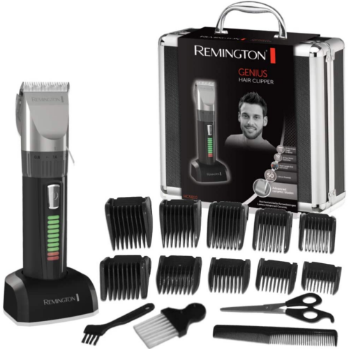 Remington Genius HC5810, 0,8–40 mm, automatické nastavenie dĺžky, keramika novej generácie, čierna, bezdrôtové strihače vlasov