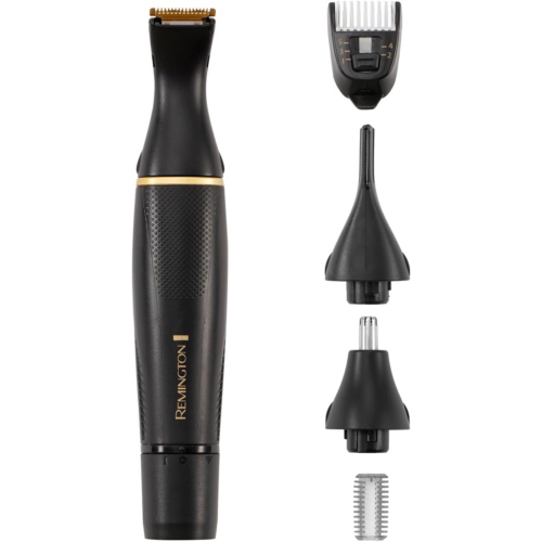 Remington NE7000 T-Series, strihacia hlava 20 mm, 100 % vodotesný, titánová povrchová úprava, napájaný batériami, čierno-bronzový, sada na strihanie chĺpkov v oblasti nosa a uší