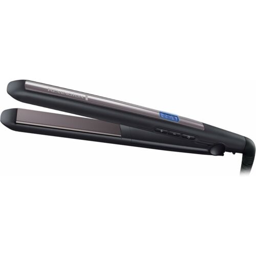 Remington S5505 Pro Ceramic Ultra, digitálne nastavenie teploty, keramický turmalínový povlak, čierna, žehlička na vlasy