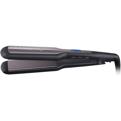 Remington S5525 Pro Ceramic Extra, funkcia Turbo Boost, digitálne nastavenie teploty, keramický turmalínový povlak, čierna, žehlička na vlasy