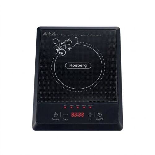 Rosberg R51445J, 2000 W, 1 zóna, LED displej, prenosná, čierna, indukčná varná doska