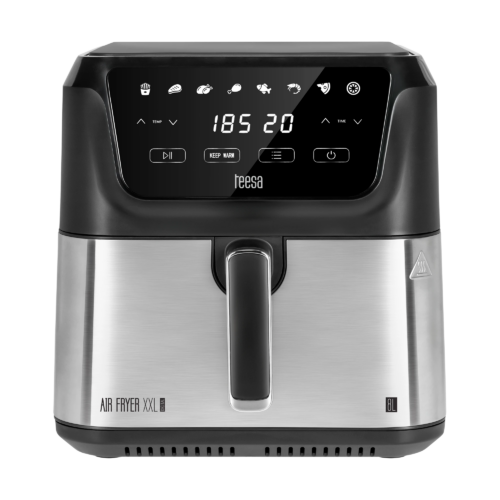 Teesa TSA8079, horkovzdušná fritéza XXL, 1700 W, 8 litrů, 8 programů, časovač, černá a nerezová, horkovzdušná trouba