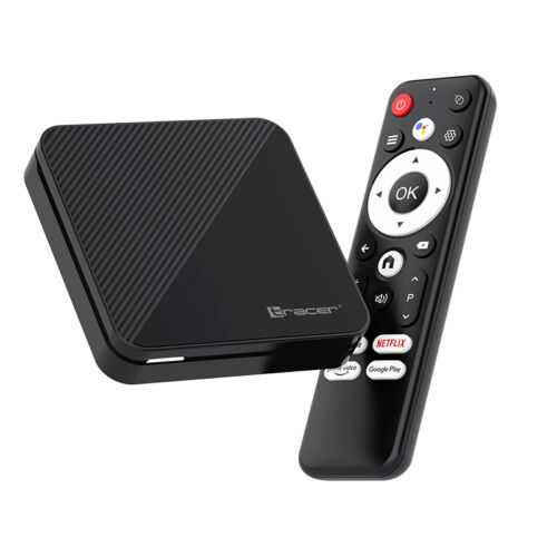 Tracer Smart TV Box, 16 GB, 4K HDR, Wi-Fi, Bluetooth, Android, Černá, Přehrávač médií