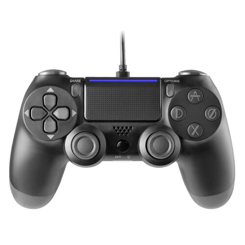 Tracer Shogun Pro, GameZone, PlayStation 4, PlayStation 3, PC, čierny, káblový ovládač