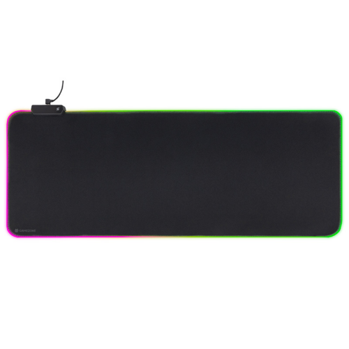 Tracer Maxi RGB, GameZone, 800 x 300 mm, RGB osvětlení, látka, protiskluzové, černá, podložka pod klávesnici a myš
