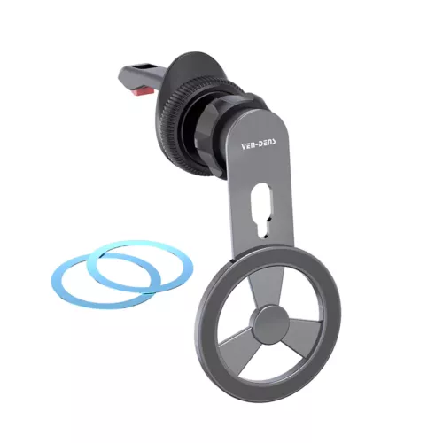 Ven-Dens Air Vent Clip, 360 otočenie o niekoľko stupňov, Možno pripevniť na vetraciu mriežku, Magnetické, Držiak na mobilný telefón