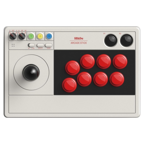 8Bitdo Arcade Stick, Nintendo Switch/Switch 2, PC, Steam, Classic Edition, Vezeték nélküli kontroller