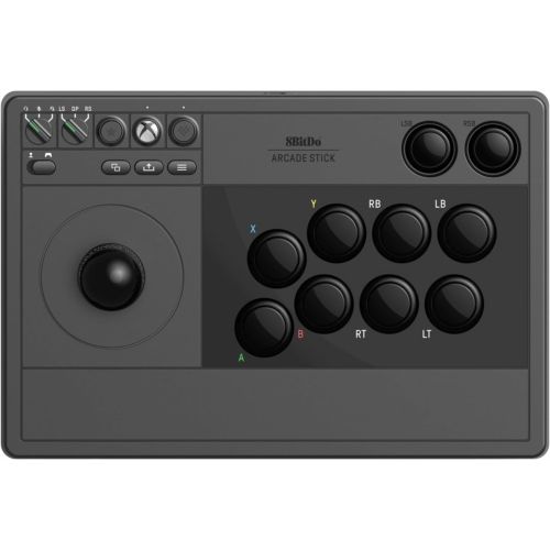 8BitDo Arcade Stick, Xbox Series X|S, Xbox One, PC, Fekete, Vezeték nélküli kontroller
