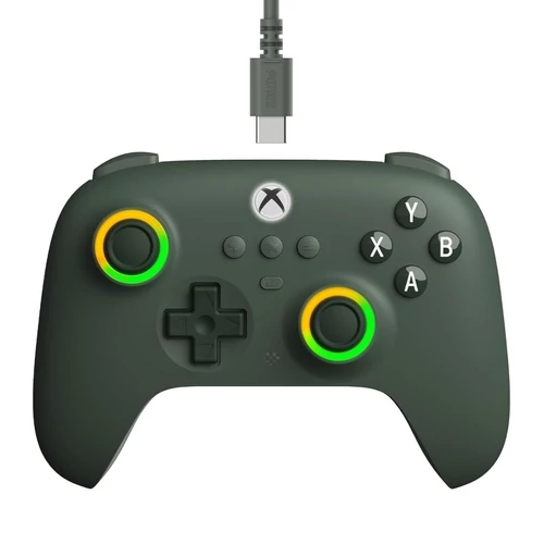 8Bitdo Ultimate C, Xbox Series X|S, Xbox One, PC, Official, Hall-Effect, Tmavě zelená, Drátový ovladač