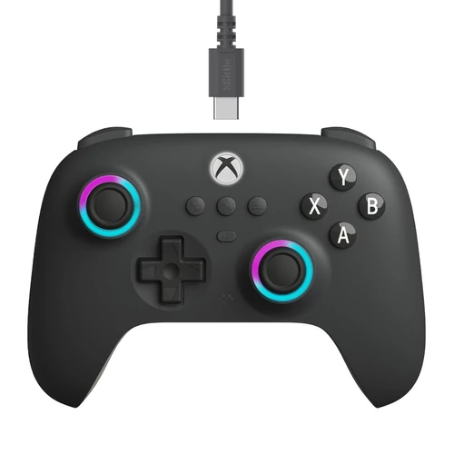 8Bitdo Ultimate C, Xbox Series X|S, Xbox One, PC, Official, Hall-Effect, Černá, Drátový ovladač