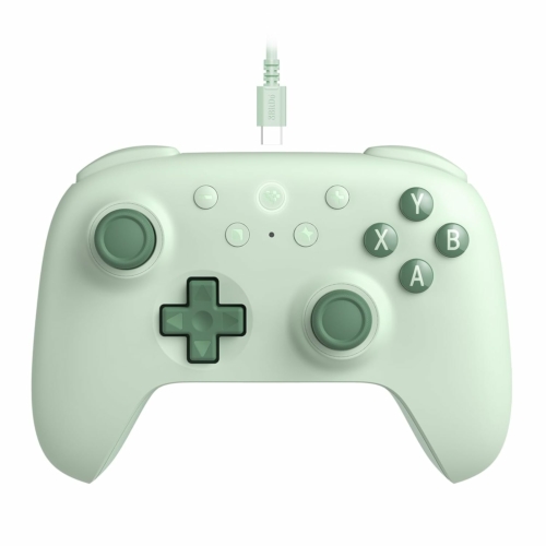 8BitDo Ultimate 2C Wired, PC (Windows), Mobil (Android), 1000Hz, Hall-Effect, Green, Zöld, Vezetékes kontroller