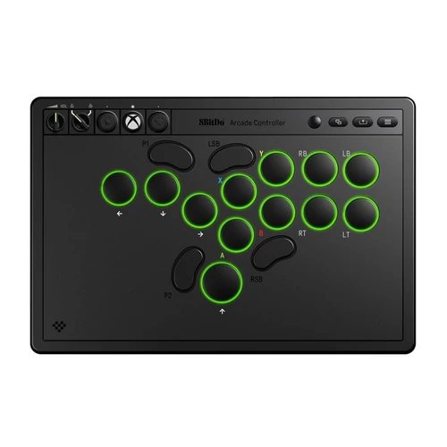 8BitDo Arcade Stick All-Button, Xbox Series X|S, Xbox One, PC, Official, Černá, Bezdrátový ovladač