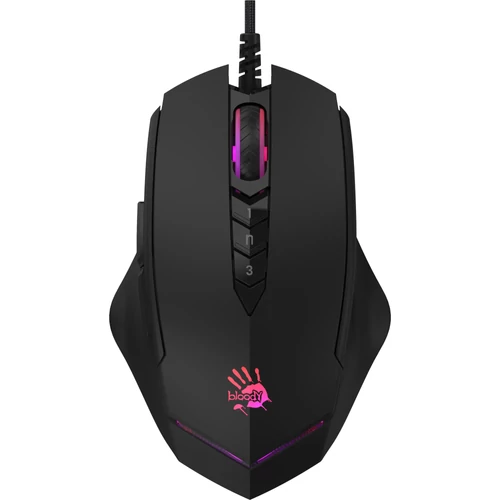 A4TECH Bloody V8M Max, 12000 DPI, RGB, 2000 Hz, Herné, USB, Optické, Čierna, Káblová myš