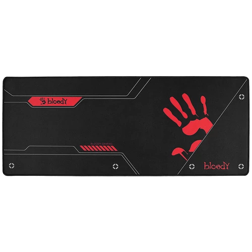 A4TECH Bloody BP50L, Gamer, 750x300x3 mm, Texturált szövet, Csúszásmentes, Fekete-Piros, Egérpad