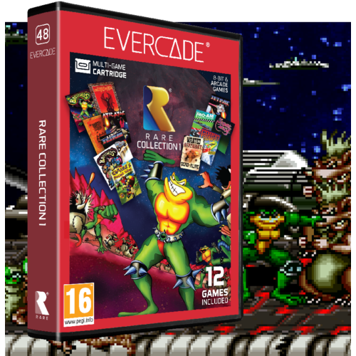 Evercade #48, Rare Collection 1, 12in1, Retro, Multi Game, Játékszoftver csomag