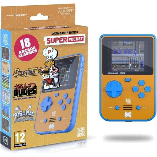 Hyper Mega Tech, Retro Gaming, 2.8" IPS, Data East Edition, 18 beépített játék, Hordozható játékkonzol