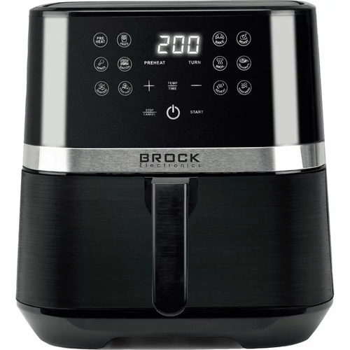 Brock DAF 6502, Air fryer, 1800 W, 6,5L, 12 program, Digitális, Fekete, Forrólevegős sütő