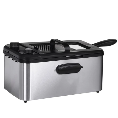 Brock DF 3001 SS, 2200 W, 3,2 l, 130 °C - 190 °C, nehrdzavejúca oceľ, Fritéza