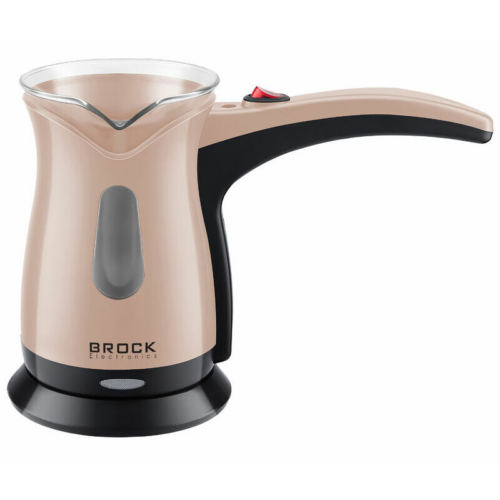 Brock ECP 106, 500 W, 0,5 L, Dupla fal, 6 kávétípus, Rozsdamentes acél, Bézs, Elektromos kávéfőző