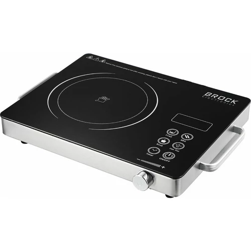 Brock HPI6002HD, 1200W, 1 zónás, Infravörös, Üvegkerámia, Hordozható, Fekete, Elektromos főzőlap