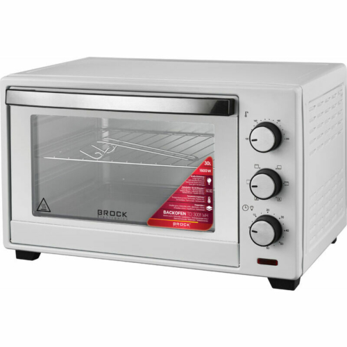 Brock TO 3001 WH, 1500W, 30L, 100-230°C, Fehér, Elektromos Mini sütő