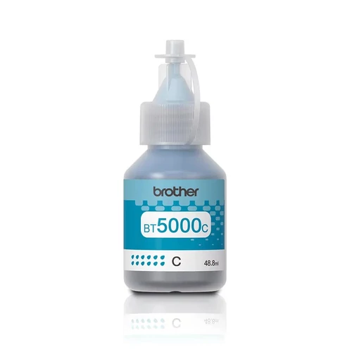 Brother BT5000C, vysoká výťažnosť, 5 000 strán, originál, azúrová, zásobník atramentu